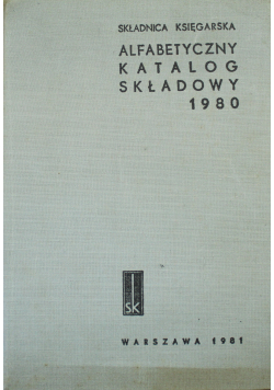 Alfabetyczny katalog składowy 1980