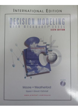 Decision modeling with microsoft excel plus  CD