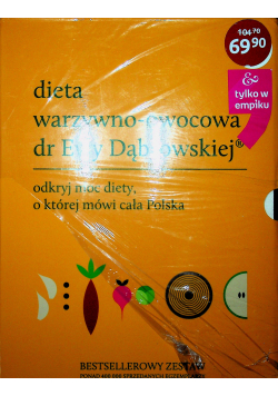 Dieta warzywno owocowa dr Ewy Dąbrowskiej 3  tomy  zestaw