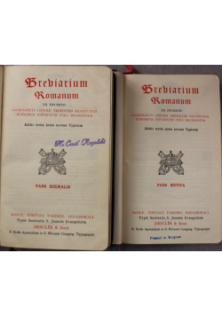 Brebiarium Romanum 1945 r dwie książki