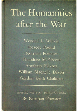 The Humanities after the War 1944 r.
