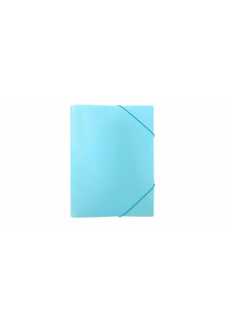 Teczka z gumką A4 PP pastel niebieska