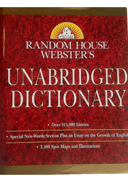 Unabridged Dictionary Book