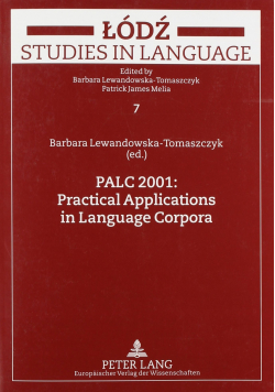 Łódź Studies in Language 7 Palc 2001 Practical Applications in Language Corpora