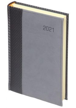 Kalendarz 2021 B5 Tyg. Carbon Paris szary