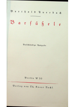Barfussele 1862 r.