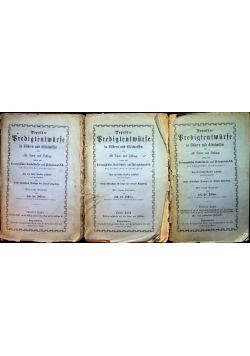 Populare Predigtentwurfe in Bildern und Sleichniffen 3 Tomy 1873 r