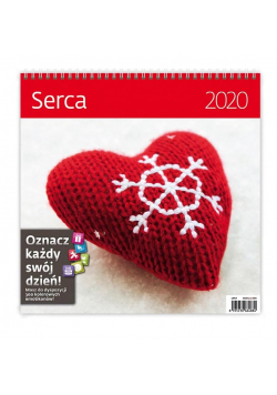 Kalendarz 2020 30x30cm Serca HELMA