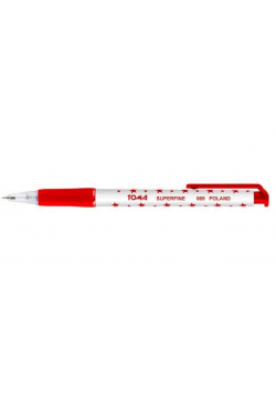 Długopis Superfine aut. 0,5mm czer. (20szt) TOMA