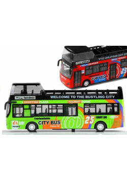 Autobus piętrowy 1:32 otwierane drzwi MIX