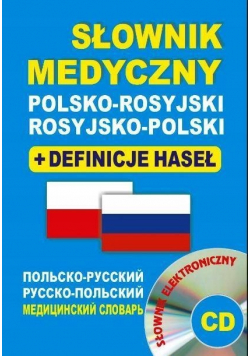 Słownik medyczny polsko rosyjski rosyjsko polski plus CD