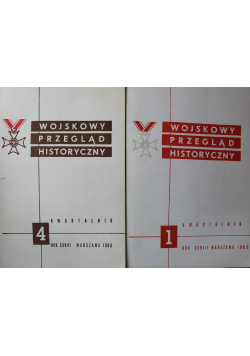 Wojskowy Przegląd Historyczny Nr 1 i 4