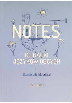 Notes do nauki języków obcych niebieski