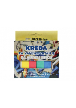 Kreda do malowania po asfalcie 6 kolorów KARBON