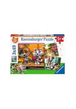Puzzle 3x49 44 koty