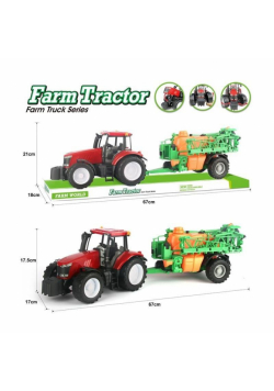 Traktor z opryskiwaczem