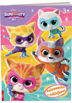 Disney Superkoty kolorowanka z naklejkami NA-9136