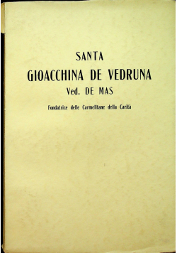 Santa Gioacchina de Vedruna
