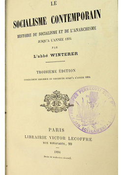 Socialisme contemporain 1894 r