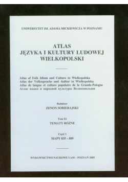 Atlas języka i kultury ludowej Wielkopolski Tom XI
