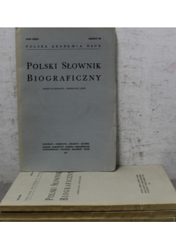 Polski słownik biograficzny Zeszyt od 92 do 95