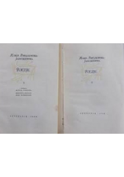 Pawlikowska Jasnorzewska Poezje Tom I i II