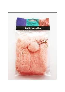 Portfelik - futro (róż)