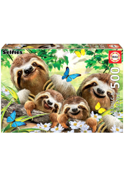 Puzzle 500 Rodzina leniwców G3