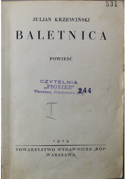 Baletnica 1929r