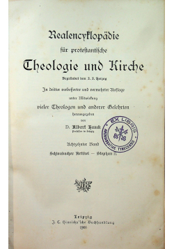 Realencyklopadie fur protestantische Theologie und Kirche, 1906 r