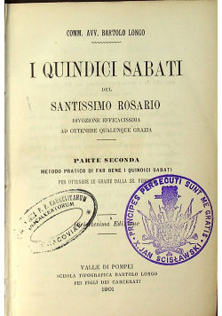 I Quindici Sabati 1901r.