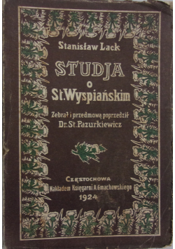 Studja o Stanisławie Wyspiańskim 1924 r.