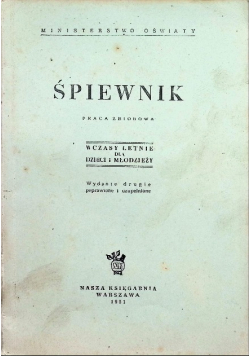 Śpiewnik, wczasy letnie dla dzieci i młodzieży
