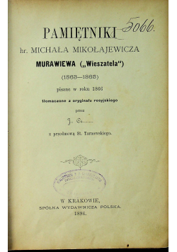 Pamiętniki Michała Mikołajewicza 1896 r