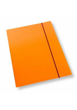 Teczka A4 z gumką lakier pomarańcz. 350gsm (10szt)
