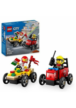 LEGO(R) CITY 60458 (4szt) Zestaw wyścigówek: pizza