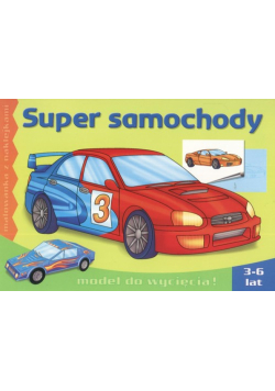 Super samochody: Malowanka z naklejkami 3-6 lat
