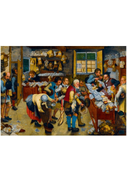Puzzle 1000 Wypłata dziesięciny, Brueghe, 1615