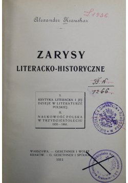 Zarysy Literacko  Historyczne 1917 r.