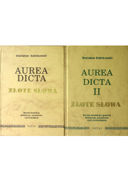 Auera Dicta Złote Słowa Tom 1 i 2
