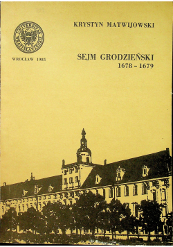 Sejm Grodzieński 1678  1679