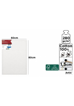 Podobrazie 60x80x1,5cm 280G/m2