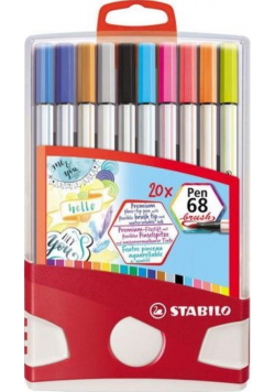 Flamastry Pen 68 brush ColorParade 20 kol STABILO