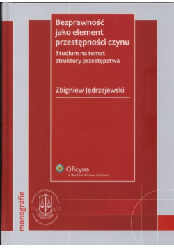 Bezprawność jako element przestępności czynu