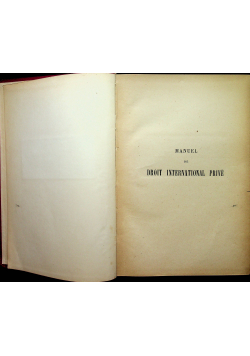 Manuel de Droit international Prive 1924 r