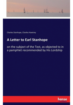 A Letter to Earl Stanhope