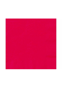 Serwetki papierowe czerwone 25x25cm 20szt