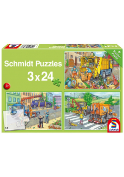 Puzzle 3x24 Pojazdy komunalne G3