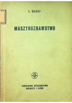 Maszynoznawstwo część II