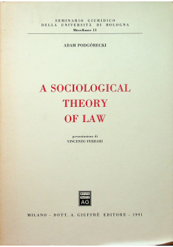 A Sociological Theory of Law